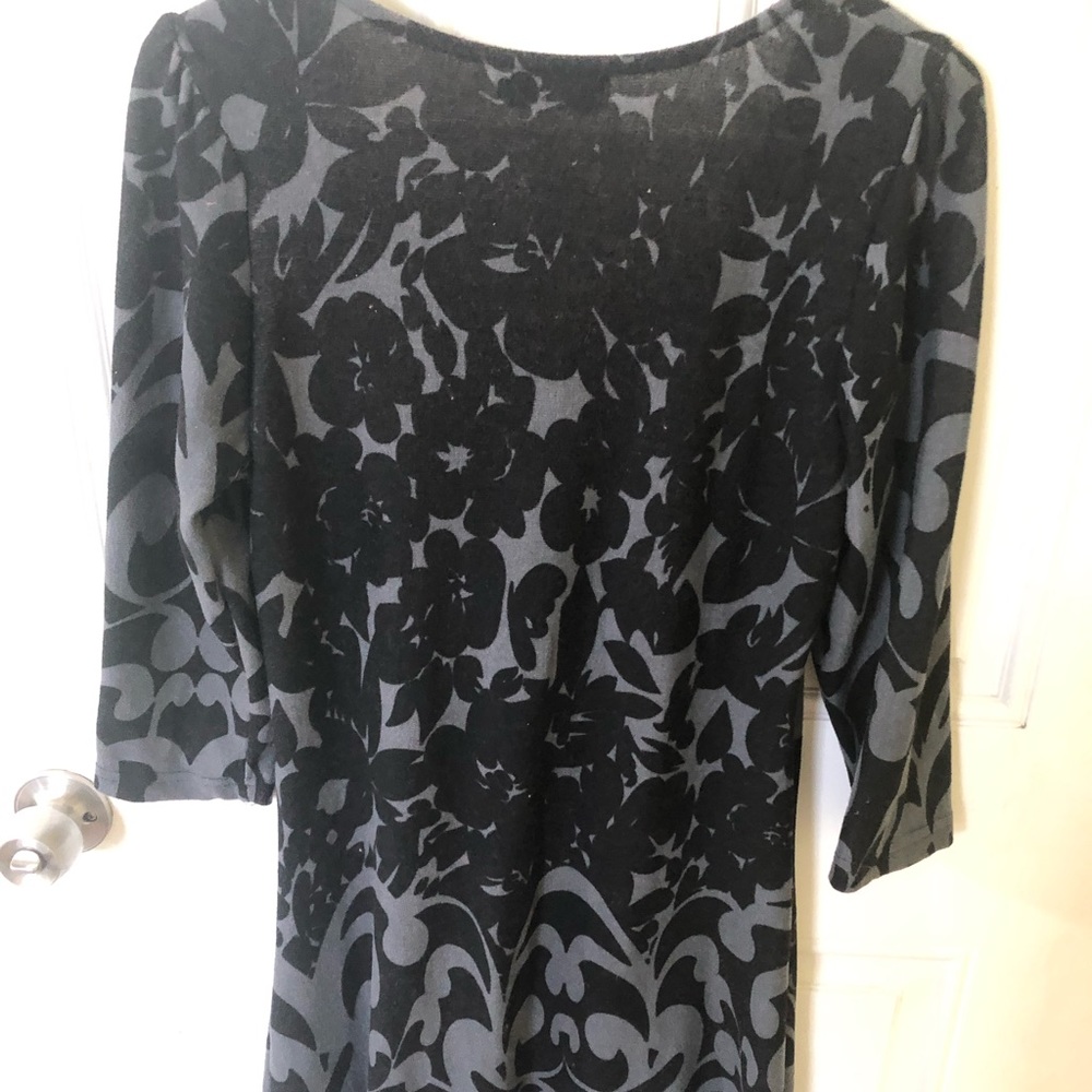 Black flower dress